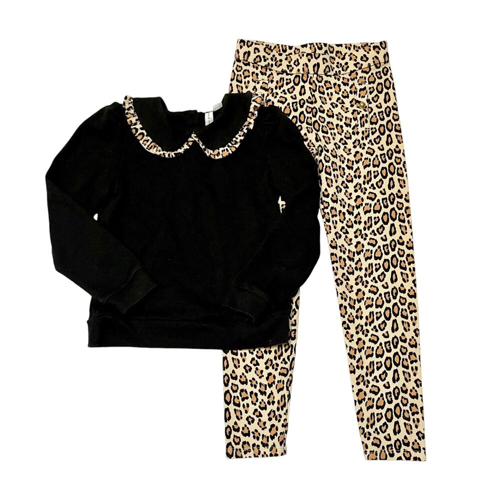 Janie And Jack Leopard Outfit Size 7